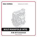 BOLT-MANIFOLD MTG