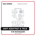 UNIT ASSY-TILT & TELE