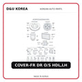 COVER-FR DR O/S HDL,LH