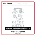 MEMBER ASSY-CTR FLOOR SIDE,LH