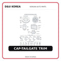 CAP-TAILGATE TRIM