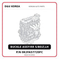 BUCKLE ASSY-RR S/BELT,LH