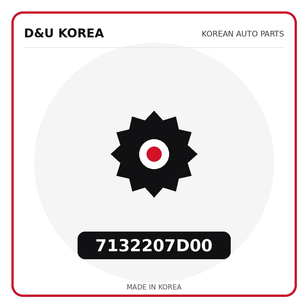 Genuine Mobis 7132207D00  for Korean vehicles | D&U Korea
