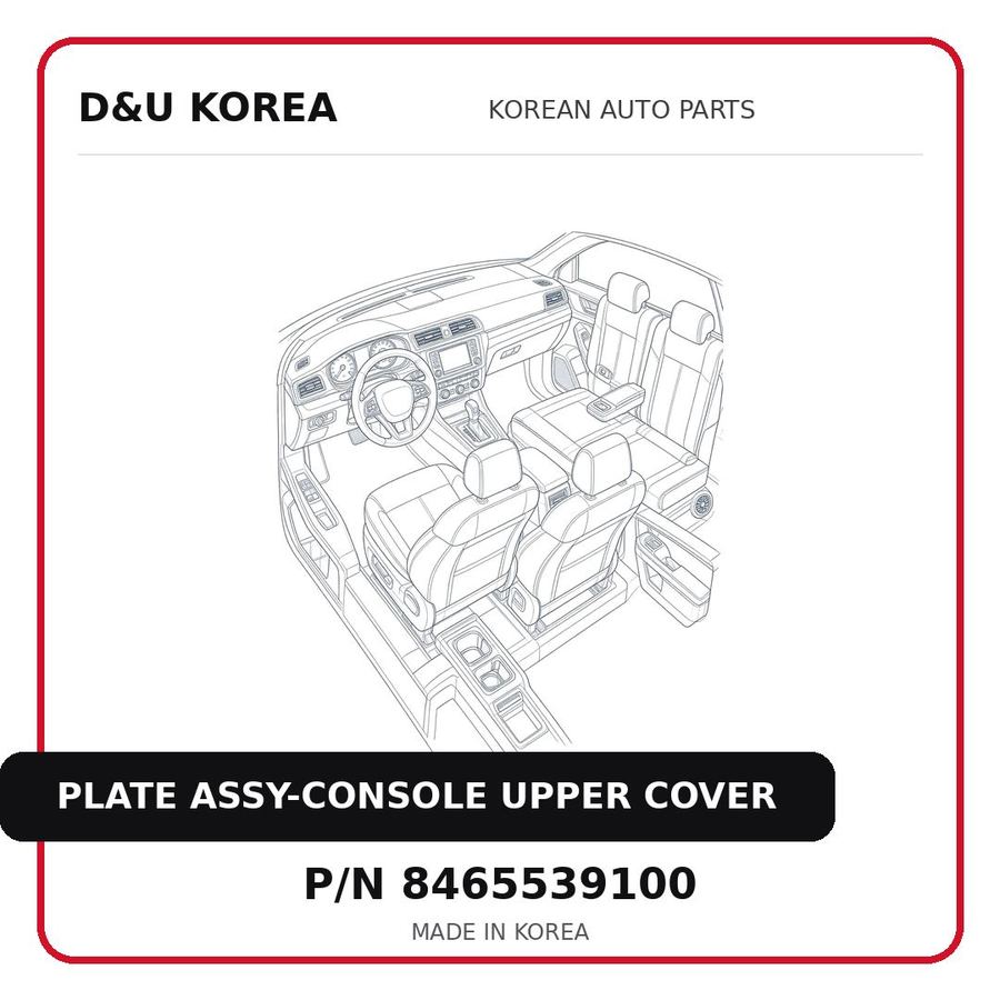 PLATE ASSY-CONSOLE UPPER COVER