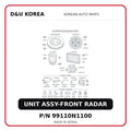 UNIT ASSY-FRONT RADAR