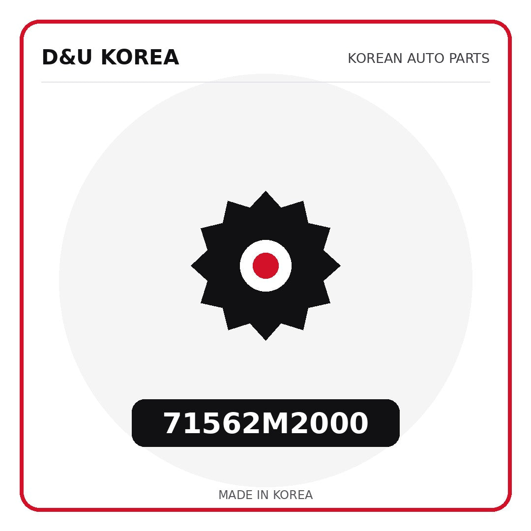 Genuine Mobis 71562M2000  for Korean vehicles | D&U Korea