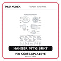 HANGER MT'G BRKT