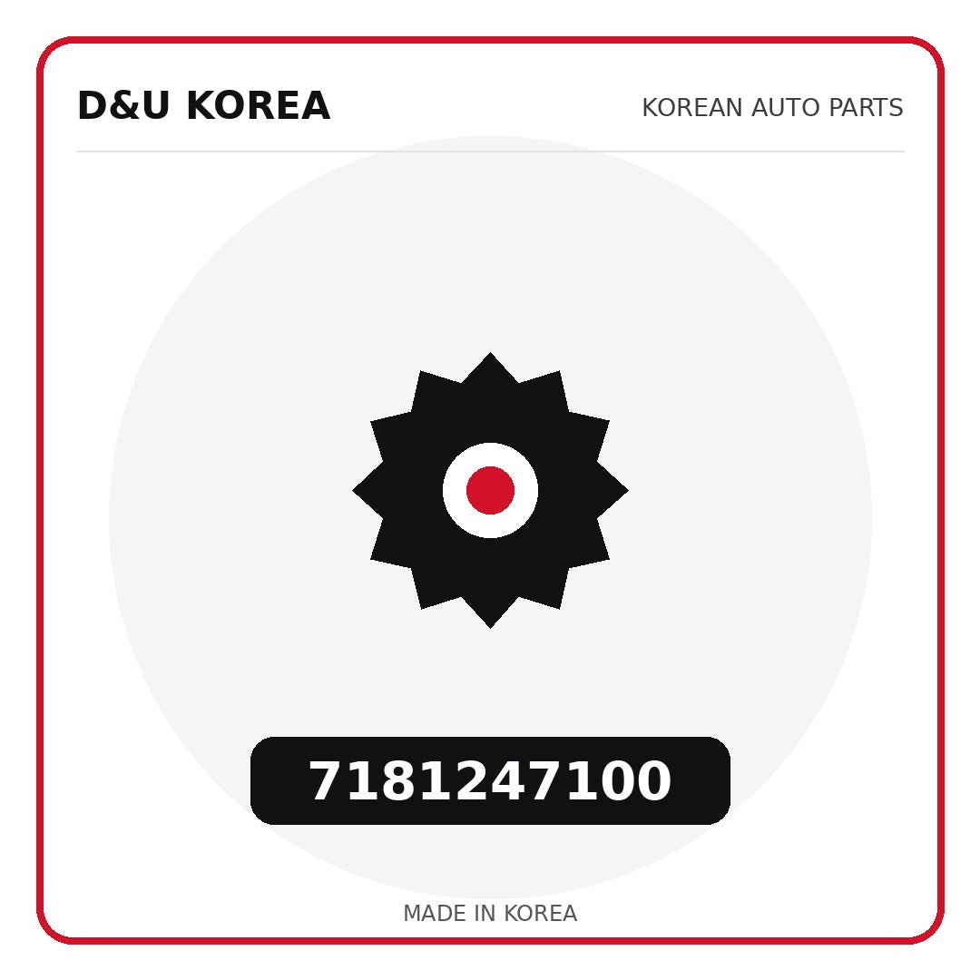 Genuine Mobis 7181247100  for Korean vehicles | D&U Korea