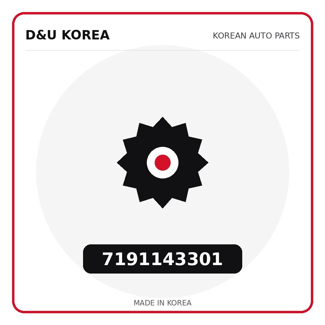 Genuine Mobis 7191143301  for Korean vehicles | D&U Korea
