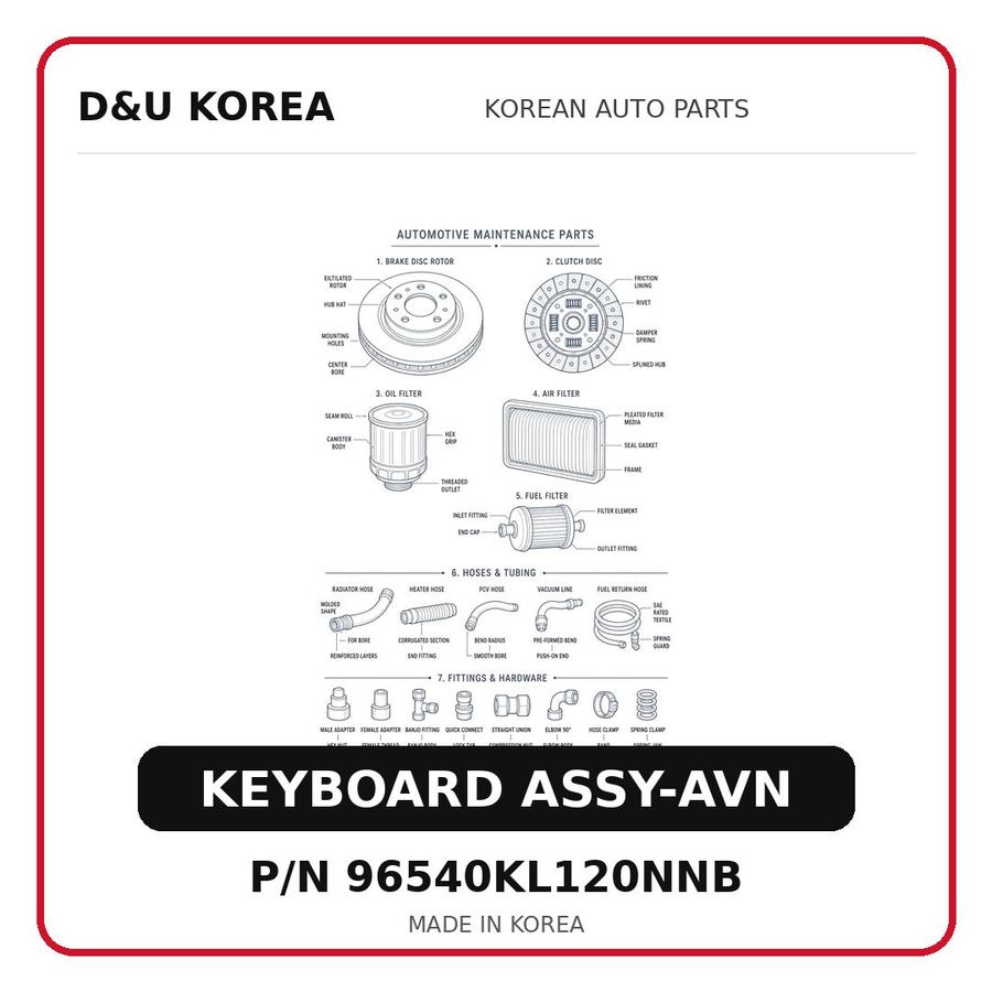 KEYBOARD ASSY-AVN