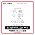 KEYBOARD ASSY-AVN