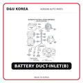 BATTERY DUCT-INLET(B)
