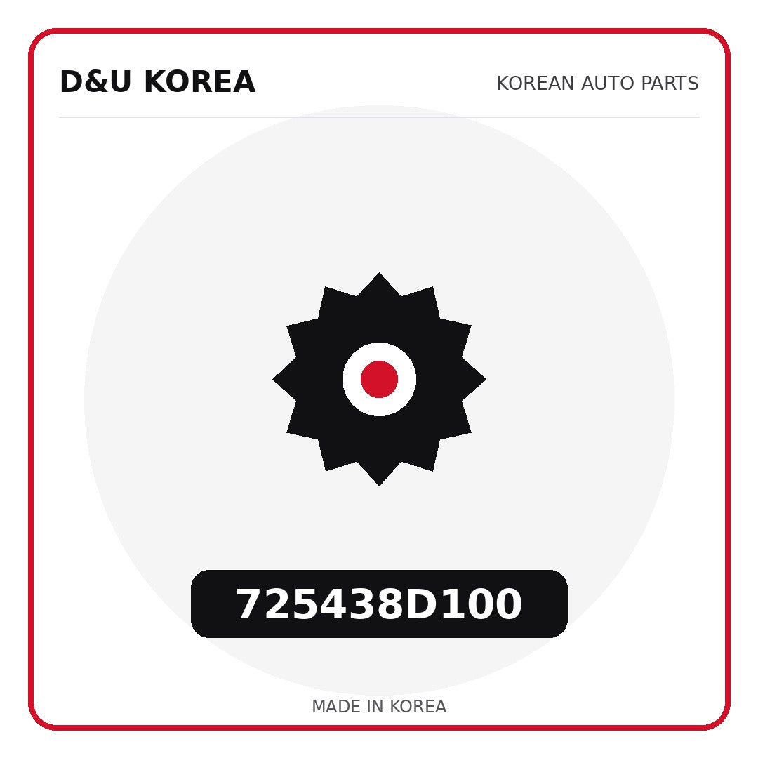 Genuine Mobis 725438D100  for Korean vehicles | D&U Korea