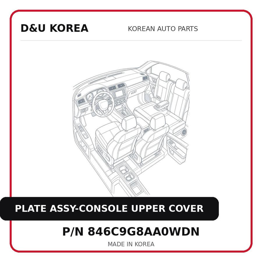 PLATE ASSY-CONSOLE UPPER COVER
