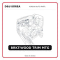 BRKT-WOOD TRIM MTG