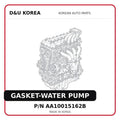 GASKET-WATER PUMP