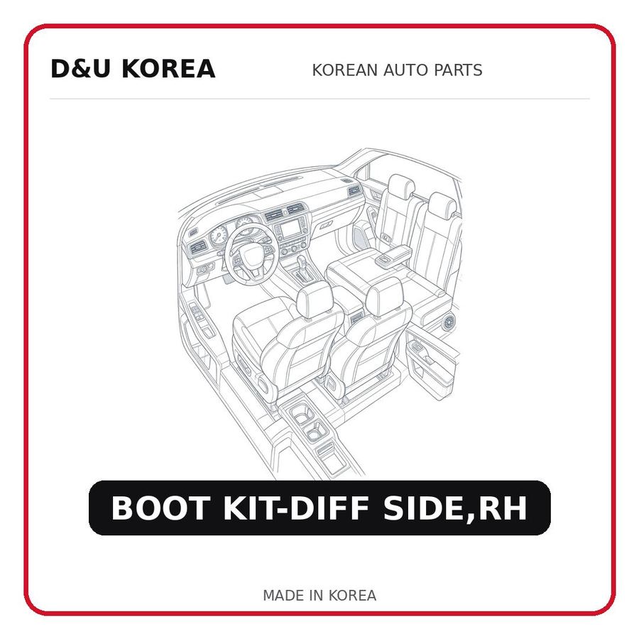 BOOT KIT-DIFF SIDE,RH
