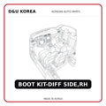 BOOT KIT-DIFF SIDE,RH