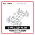 BRAKE ASSY-FR,LH
