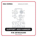 SUPPORT ASSY-HANGER