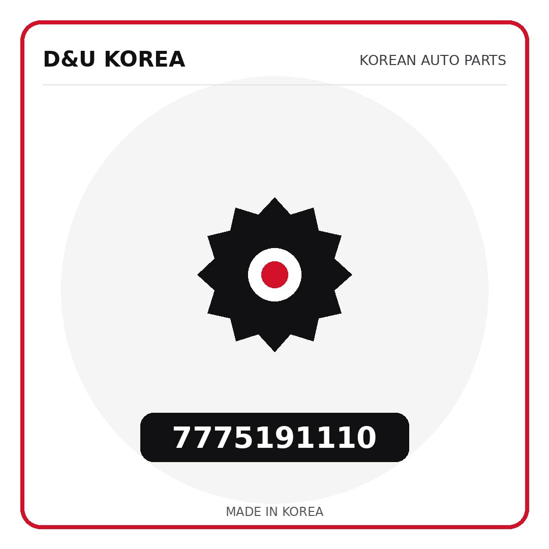 Genuine Mobis 7775191110  for Korean vehicles | D&U Korea