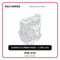 GASKET-CYLINDER HEAD - 2.23E+275