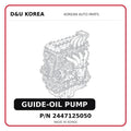 GUIDE-OIL PUMP