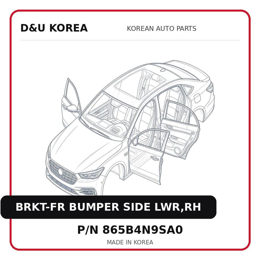 BRKT-FR BUMPER SIDE LWR,RH