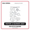 MOTOR & BLOWER ASSY