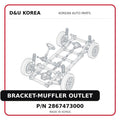 BRACKET-MUFFLER OUTLET