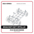 BRACKET-SET MTG,LH