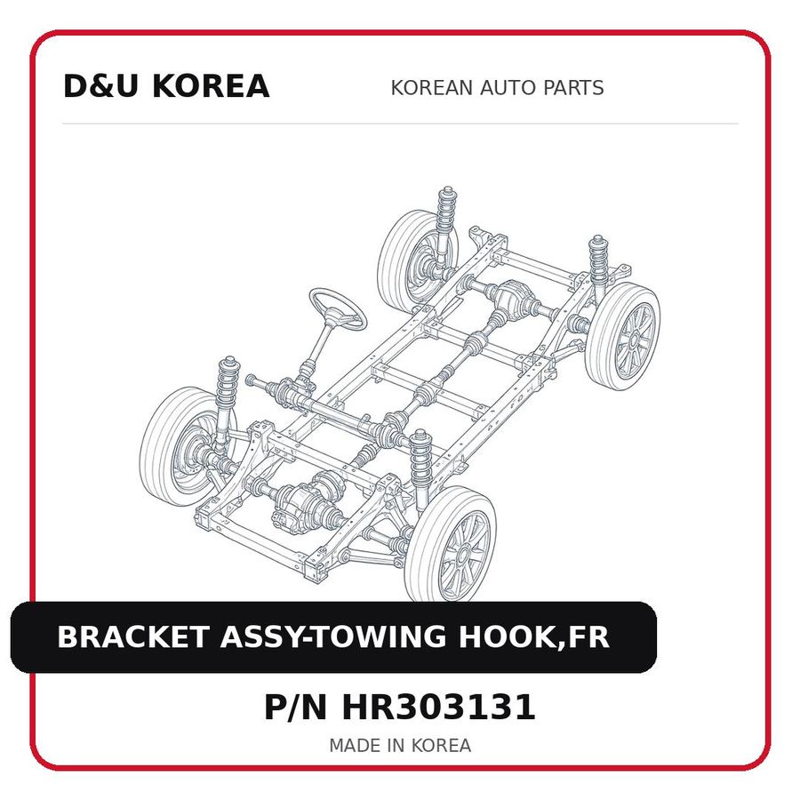 BRACKET ASSY-TOWING HOOK,FR