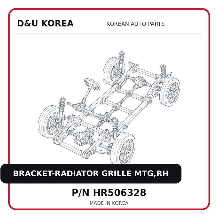 BRACKET-RADIATOR GRILLE MTG,RH
