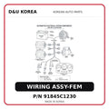 WIRING ASSY-FEM