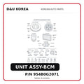 UNIT ASSY-BCM