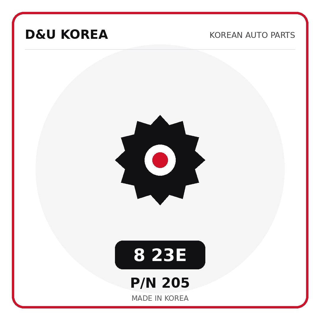 Genuine Mobis 8 23E 205 for Korean vehicles | D&U Korea