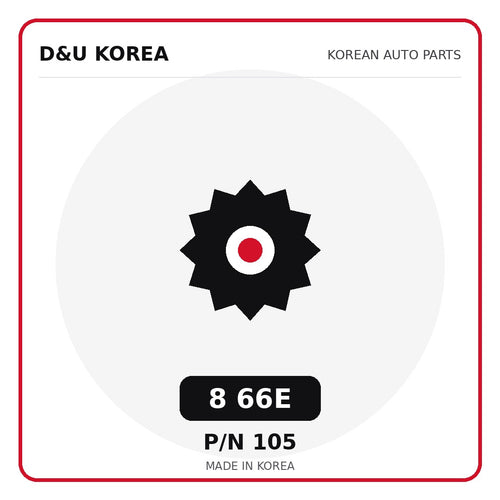 Genuine Mobis 8 66E 105 for Korean vehicles | D&U Korea