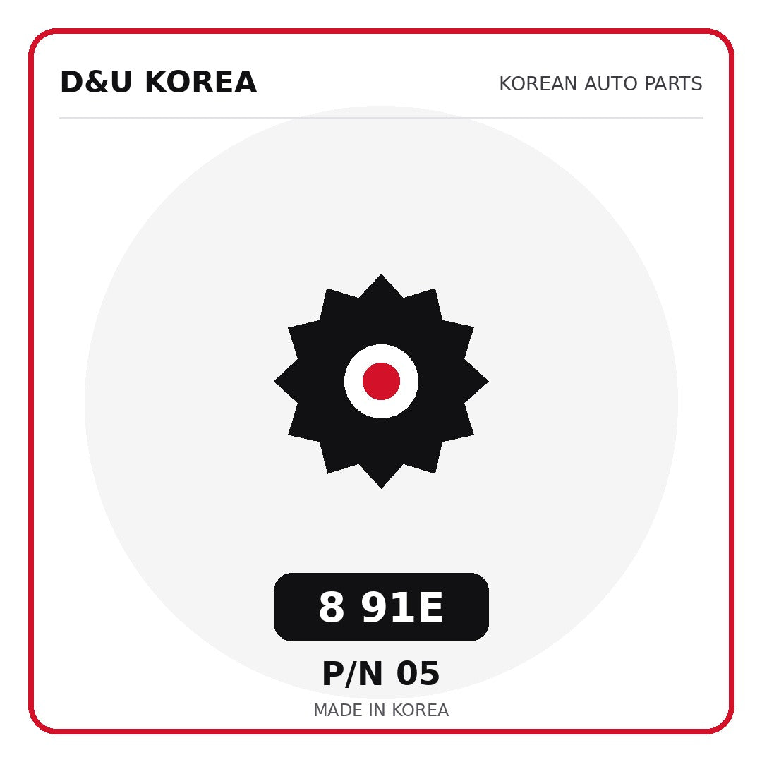 Genuine Mobis 8 91E 05 for Korean vehicles | D&U Korea