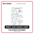 BODY ASSY-ROOM LAMP