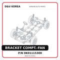 BRACKET COMPT.-FAN
