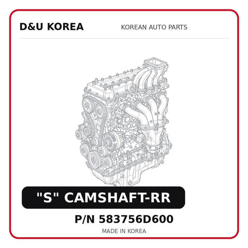 "S" CAMSHAFT-RR
