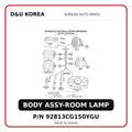 BODY ASSY-ROOM LAMP