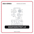 WEATHERSTRIP LH
