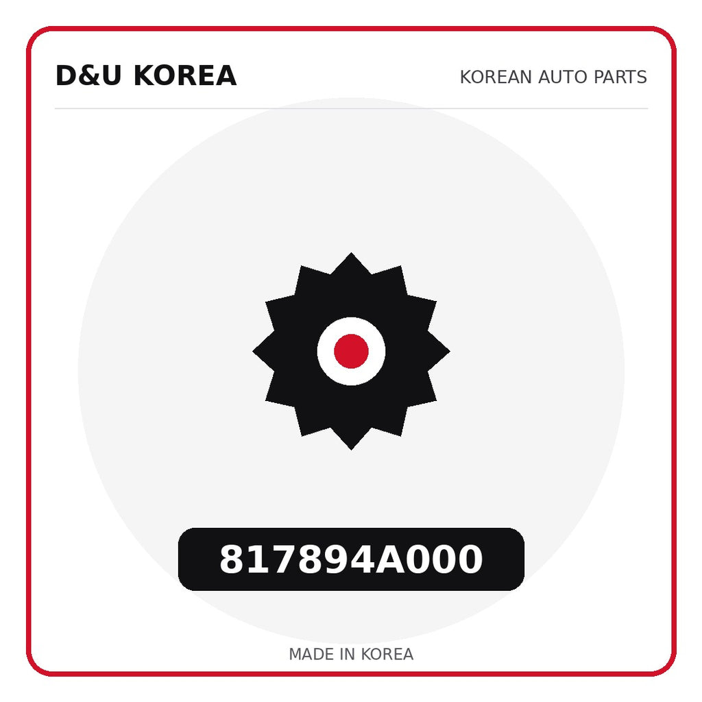 Genuine Mobis 817894A000  for Korean vehicles | D&U Korea