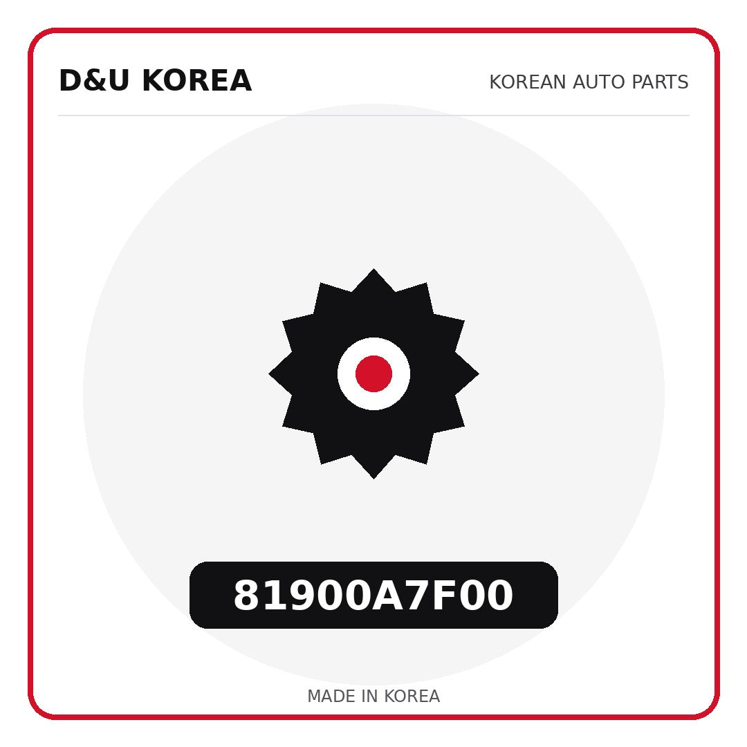 Genuine Mobis 81900A7F00  for Korean vehicles | D&U Korea