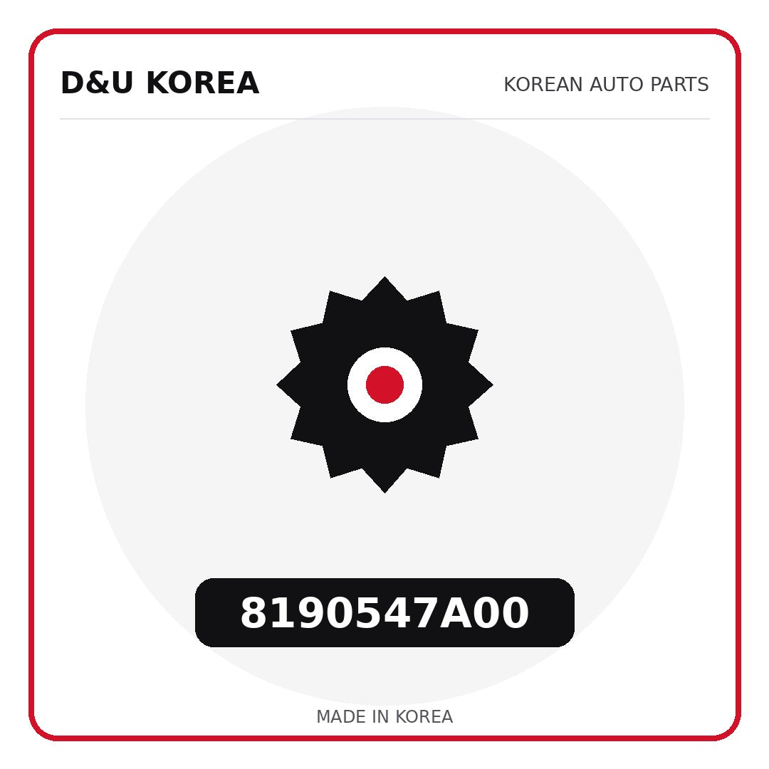 Genuine Mobis 8190547A00  for Korean vehicles | D&U Korea