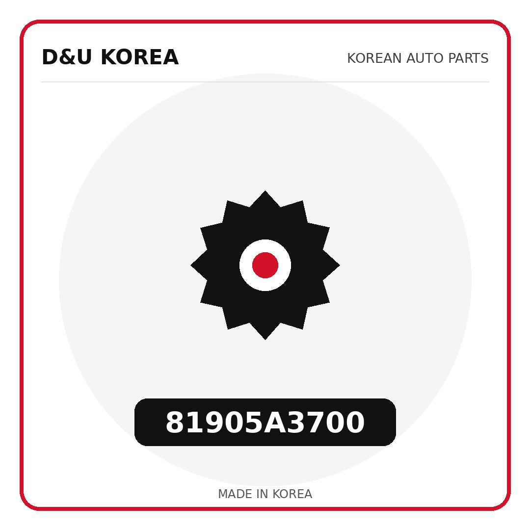 Genuine Mobis 81905A3700  for Korean vehicles | D&U Korea