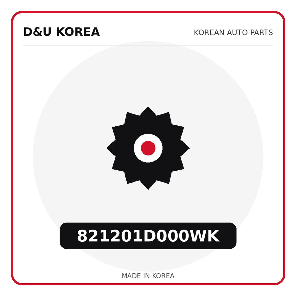 Genuine Mobis 821201D000WK  for Korean vehicles | D&U Korea