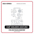 CUP HOLDER ASSY,RH