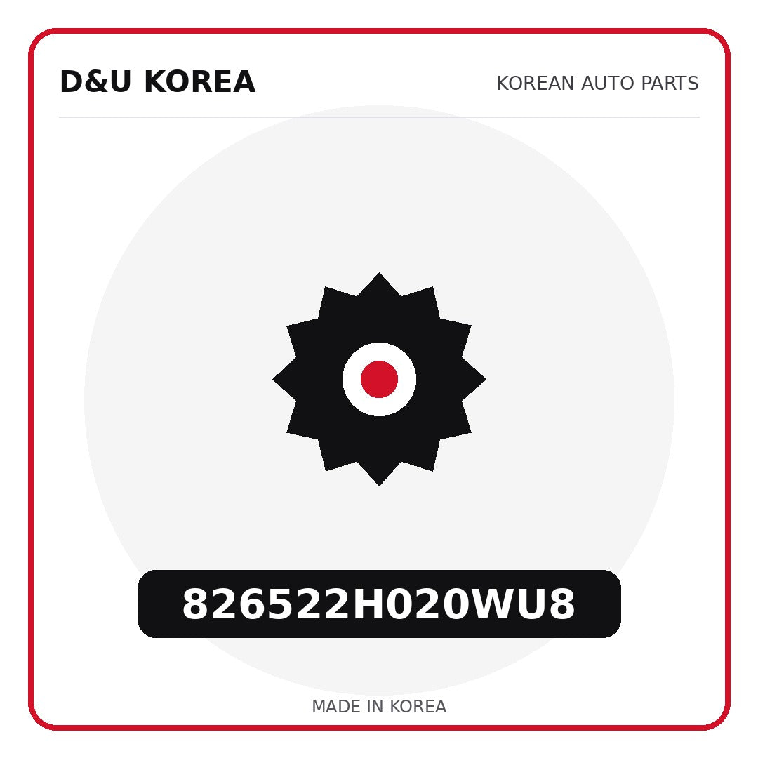 Genuine Mobis 826522H020WU8  for Korean vehicles | D&U Korea